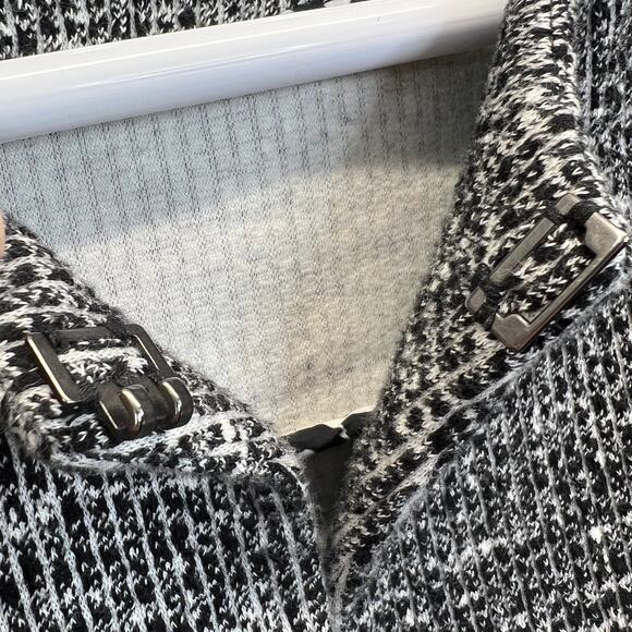 CAbi The Times Jacket Black Grey M Ribbed Soft Stretchy Ribbed 3/4 Length Modern - Picture 9 of 12